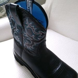 Ariat Shoes - Ariat Fatbaby boots blue and black size 8.5 Ariat Shoes - Ariat Fatbaby boots blue and black size 8.5